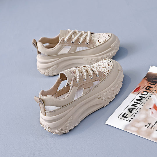 Damen Chunky Sneakers mit luftdurchlässigem Netz-Obermaterial und dämpfender Sohle EB