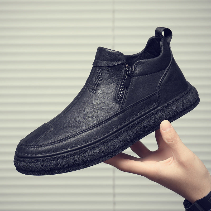 Herren Komfortable und stylische Stiefel mit Reißverschluss EB