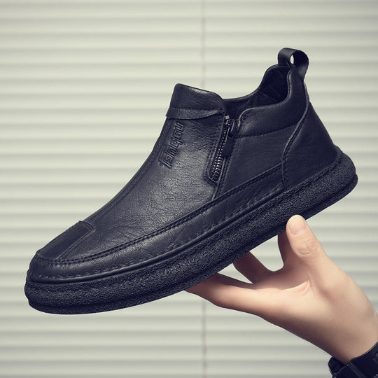 Herren Komfortable und stylische Stiefel mit Reißverschluss EB