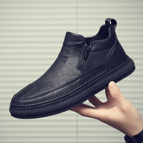 Herren Komfortable und stylische Stiefel mit Reißverschluss EB
