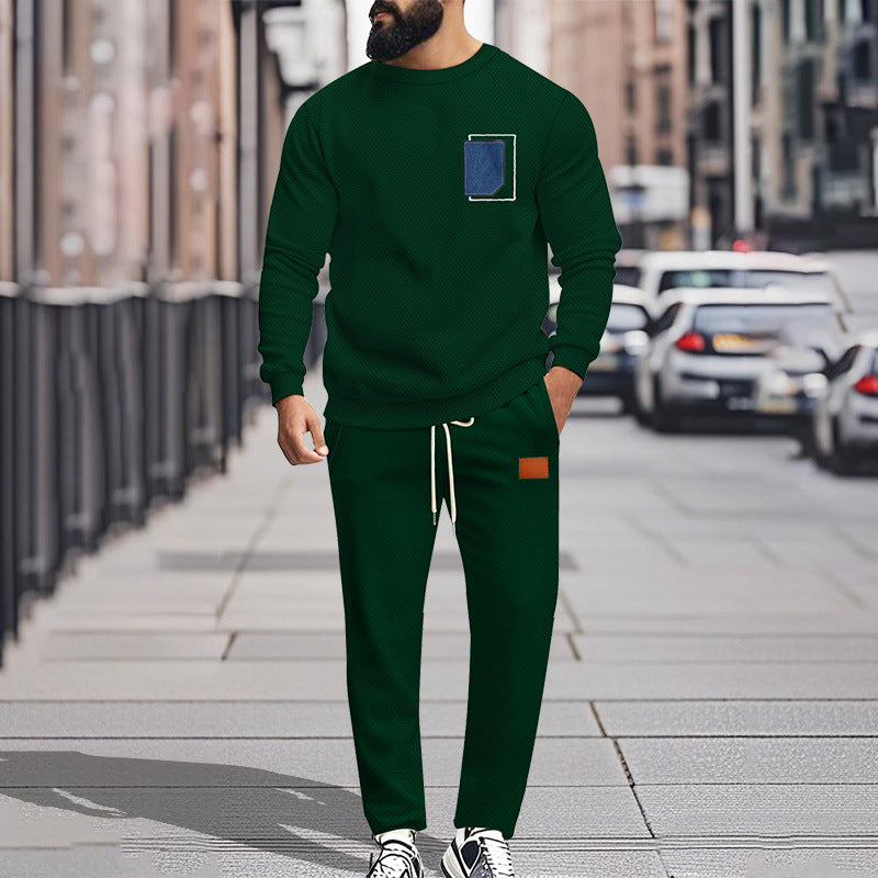 Herren Bequemer Freizeitanzug mit modischem Design und praktischen Taschen EB