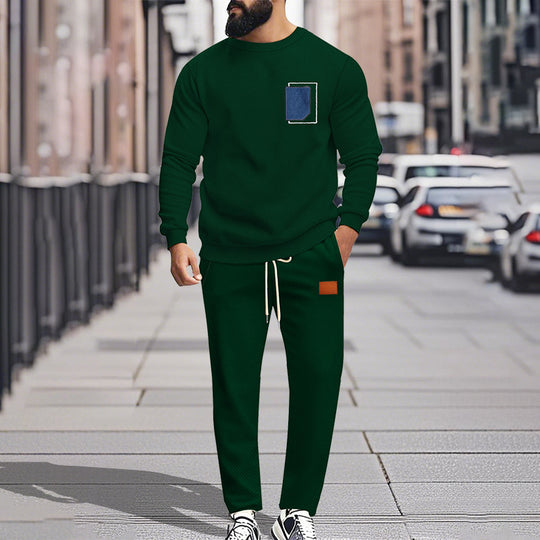 Herren Bequemer Freizeitanzug mit modischem Design und praktischen Taschen EB
