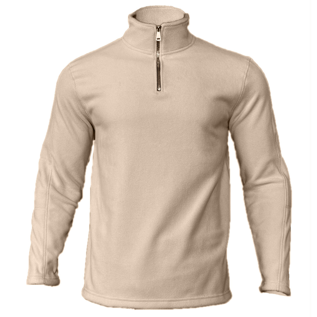 Herren nan funktionaler Fleecepullover mit Halbzip, Stehkragen und Raglanärmeln EB