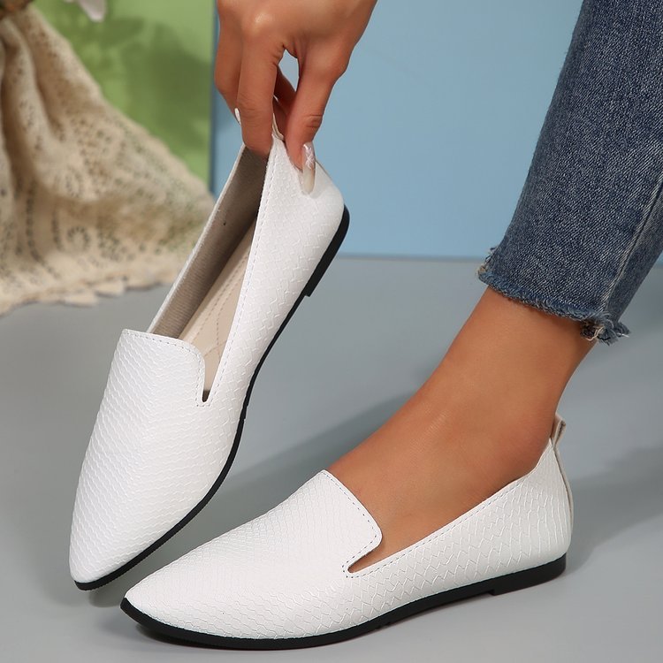 Damen Stilvolle und komfortable Ballerinas mit großem Schleifendetail EB