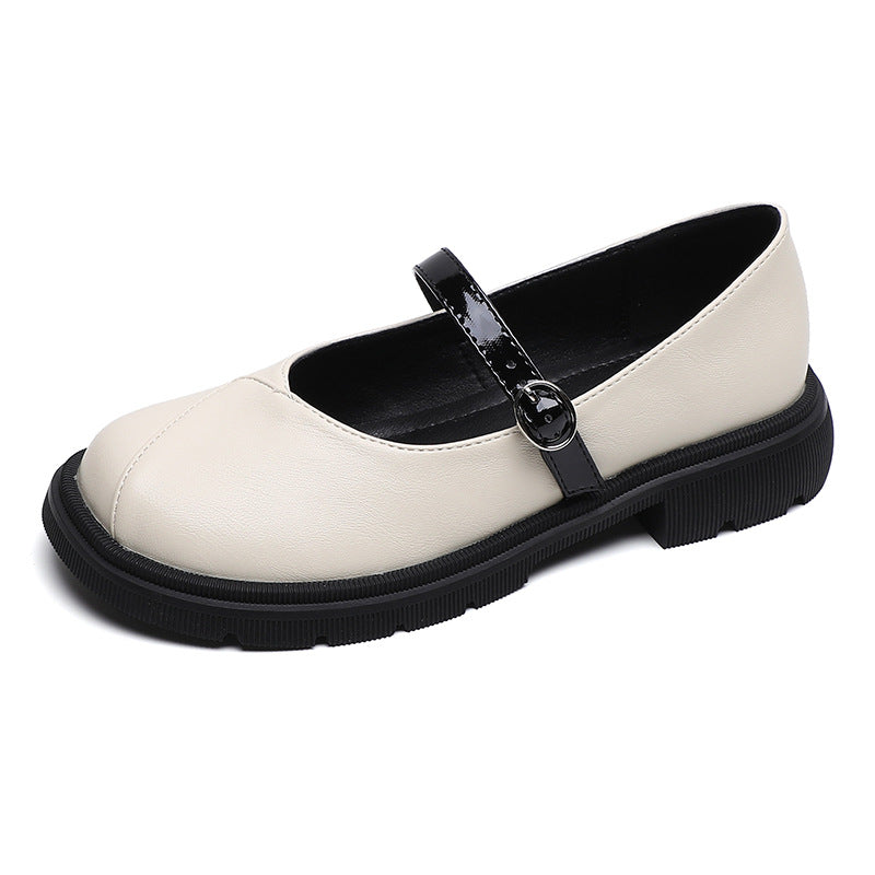 Damen Mary-Jane Ballerinas mit praktischem Riemen und stabiler Sohle EB