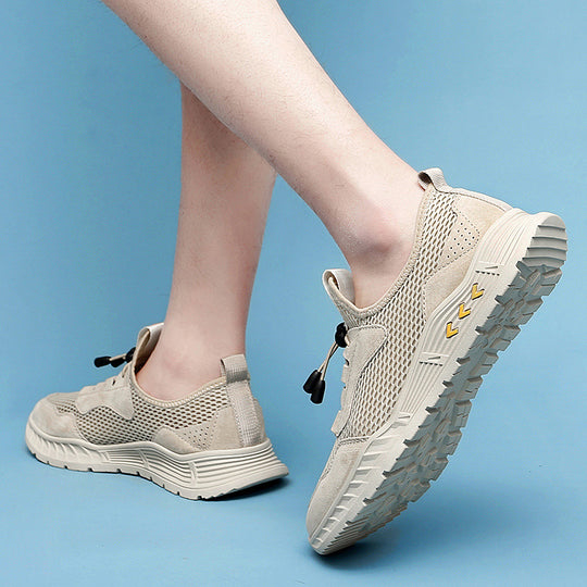 Damen Sportliche Freizeitschuhe mit atmungsaktivem Mesh-Obermaterial und innovativem Schnürsystem EB