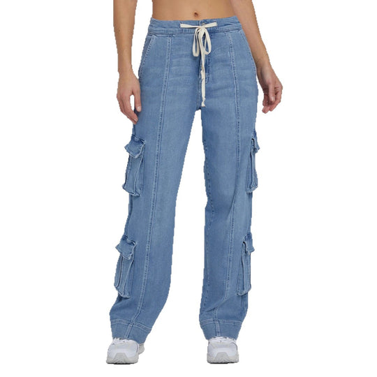 Damen Cargo-Jeans mit lockerer Passform und praktischen Seitentaschen EB