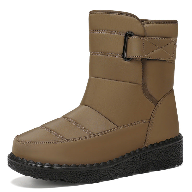 Damen Isolierte Winterstiefel mit praktischem Klettverschluss EB