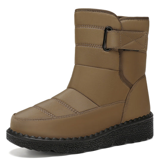 Damen Isolierte Winterstiefel mit praktischem Klettverschluss EB