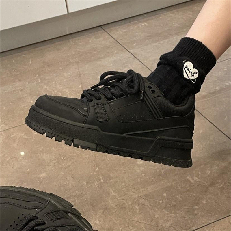 Damen Chunky Sneakers mit rutschfester Sohle und atmungsaktivem Obermaterial EB