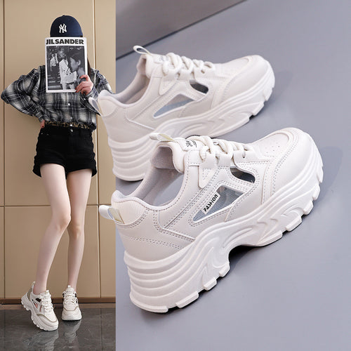 Damen modische Lauf-Sneaker mit luftigen Einsätzen und dämpfendem Komfort EB