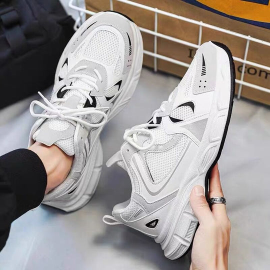 Damen Sportliche Sneakers mit atmungsaktiver Mesh-Oberfläche und dämpfendem Sohlenprofil EB