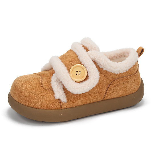 Damen Sneaker mit kuscheligem Innenfutter und praktischer Knopfakzent EB