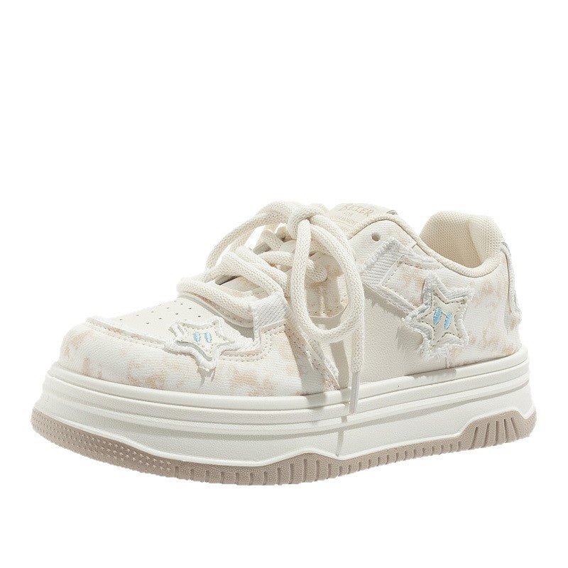 Damen Sportliche Sneakers mit Sternen-Details und bequemer Dämpfung EB