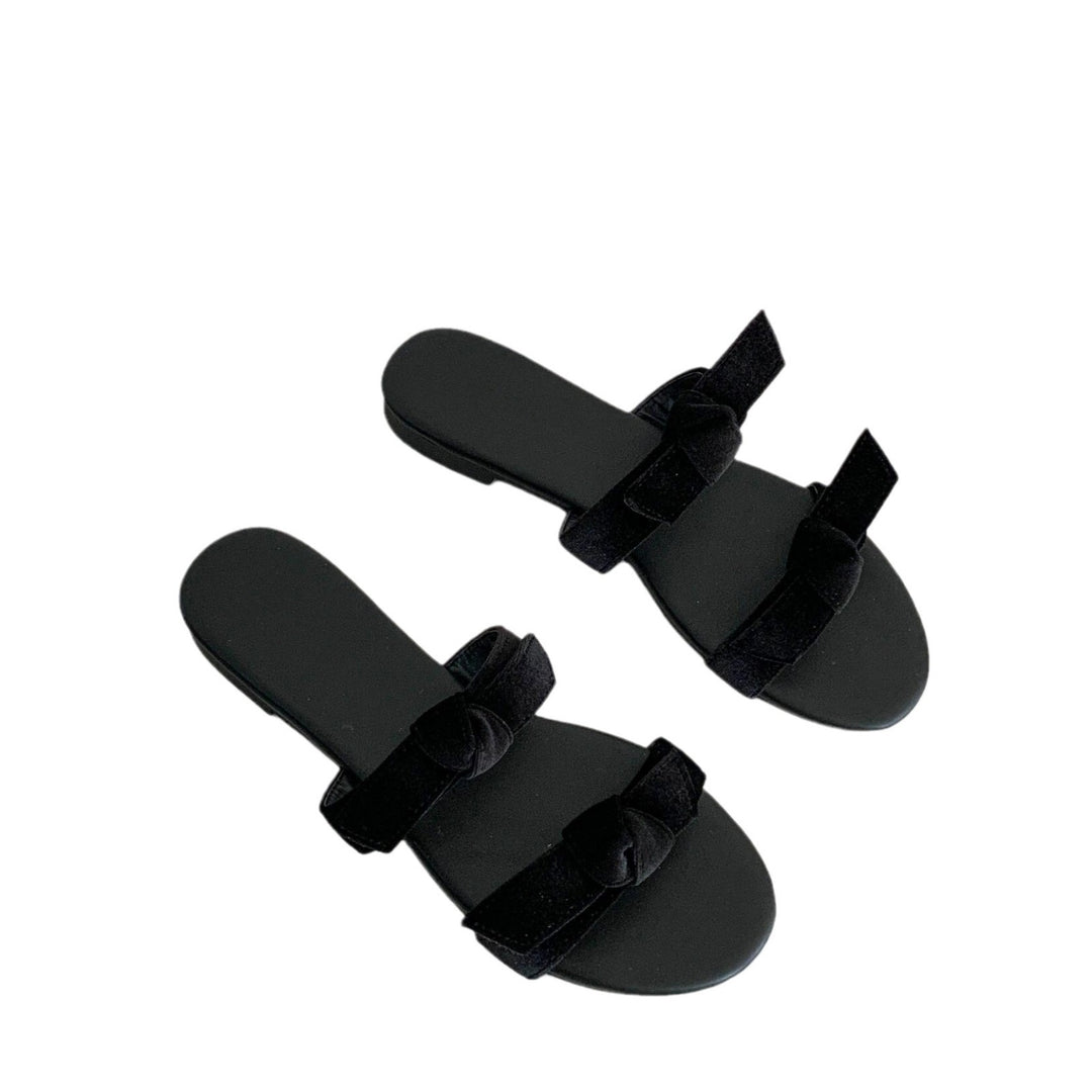 Damen stilvolle Slipper mit dekorativem Schleifendetail EB