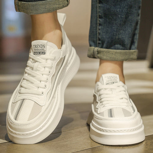 Damen Moderne Freizeitsneaker mit atmungsaktiver Netzstruktur und geschmeidiger Sohle EB