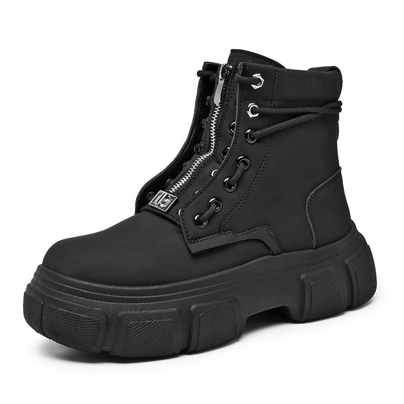 Damen robuste Combat Boots mit rutschfester Sohle und innovativem Schnürsystem EB