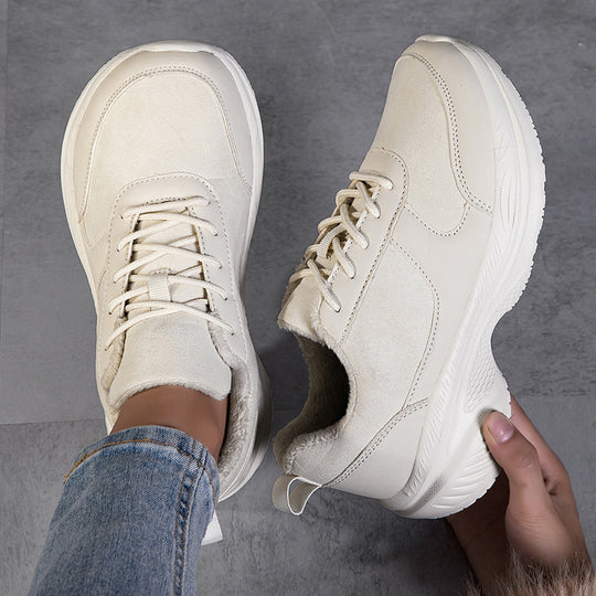 Damen Sportliche Sneaker mit kuscheligem Innenfutter und rutschfester Sohle EB