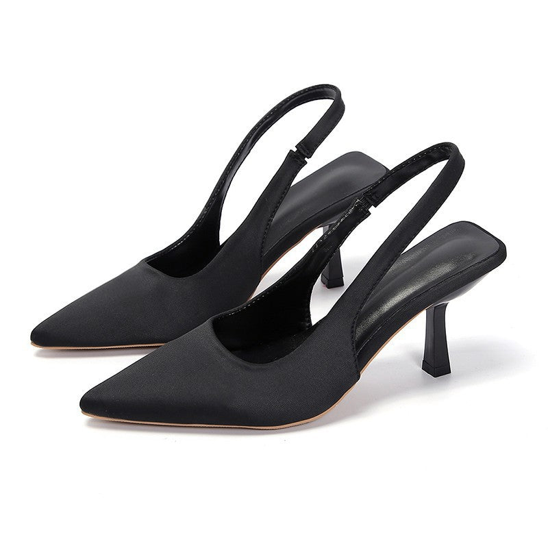 Damen Slingback-Pumps mit spitzem Zehenbereich und elegantem Absatz EB
