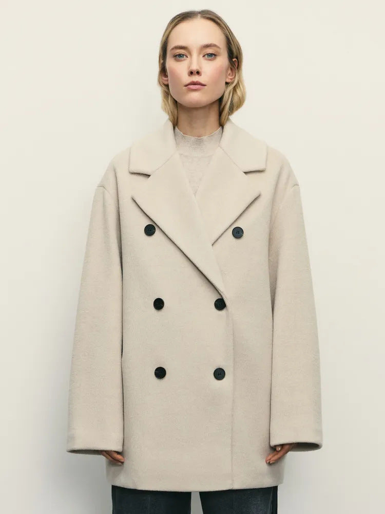 Damen Elegante Doppeltüra-Manteljacke EB