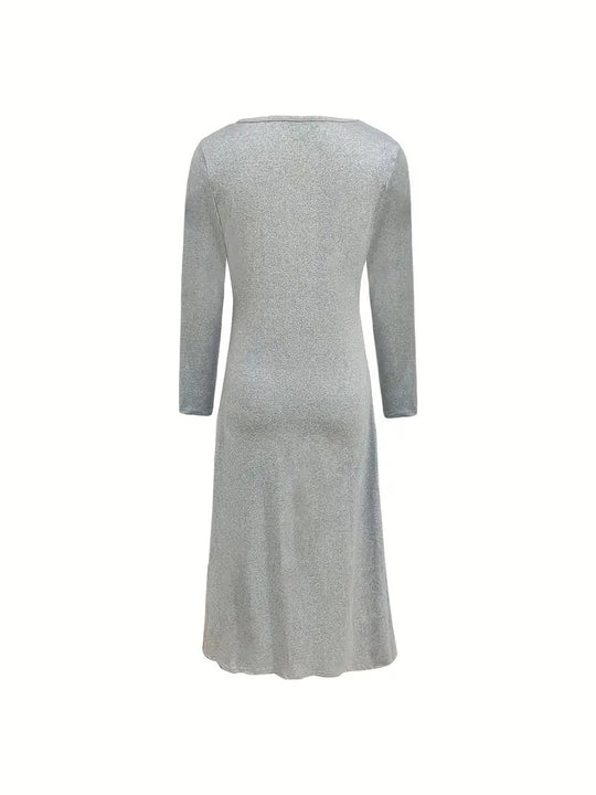 Damen Maxikleid mit floralem Design und elegantem Taillengürtel EB