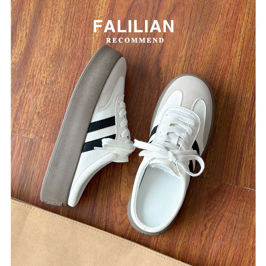Damen Sportliche Sneakers mit dämpfender Sohle und klassischem Streifendesign EB
