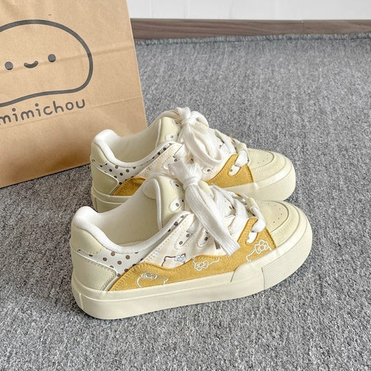 Damen Sneaker mit verspieltem Tierdesign und atmungsaktivem Obermaterial EB