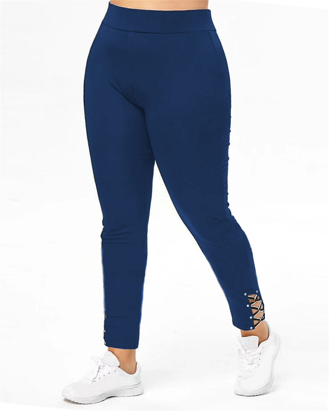 Damen Sportleggings mit dekorativen Schnürdetails EB