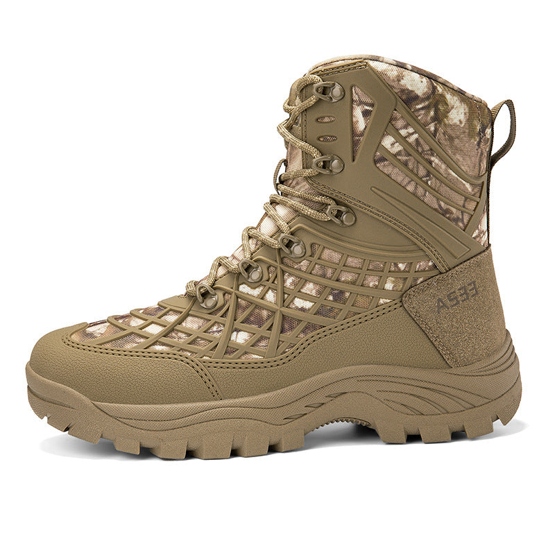 Herren vielseitige Outdoor-Stiefel mit hoher Knöchelunterstützung und rutschfester Sohle EB
