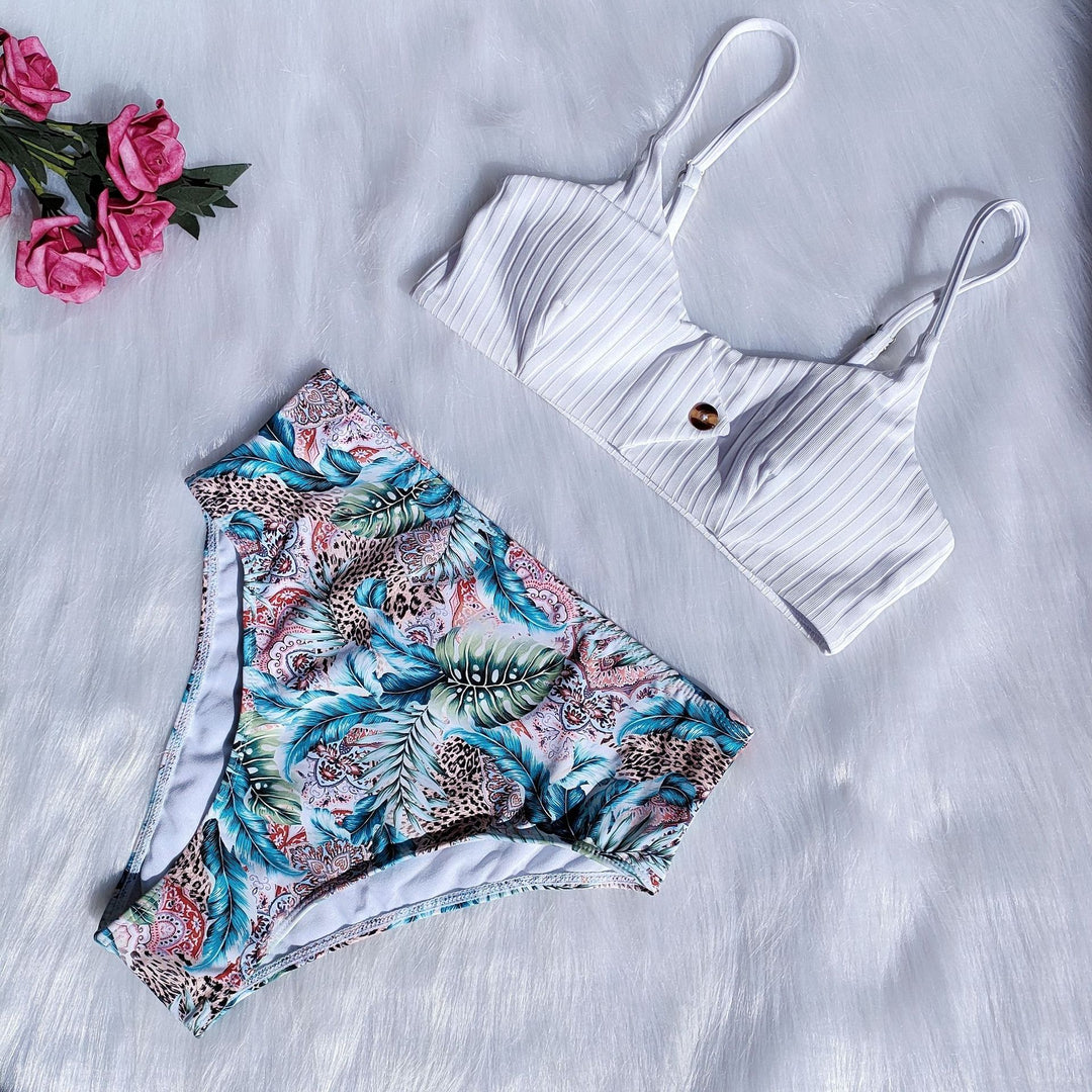 Damen Bikini-Set mit floralem Design und modischem Schnitt EB