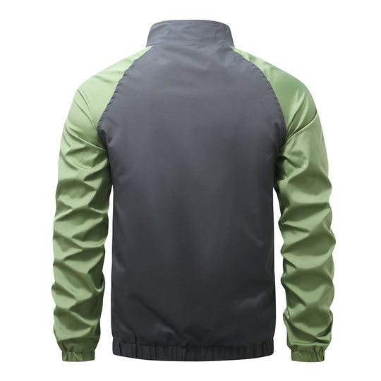 Herren sportliche Übergangsjacke mit reißfestem Material und elastischen Bündchen EB