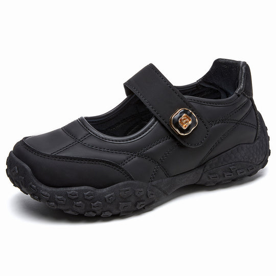 Damen bequeme Alltagsschuhe mit flexiblem Klettverschluss EB