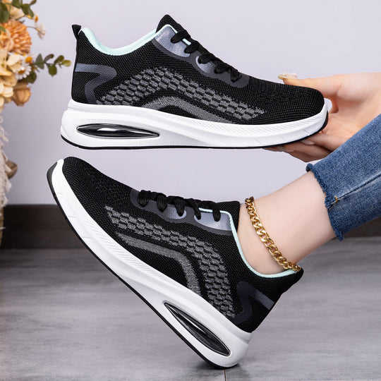 Damen Sportliche Laufschuhe mit atmungsaktivem Mesh-Obermaterial und dämpfender Sohle EB