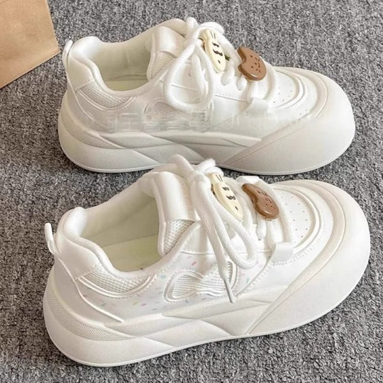 Damen Sneakers mit verspieltem tierischem Dekor und komfortabler Sohle EB