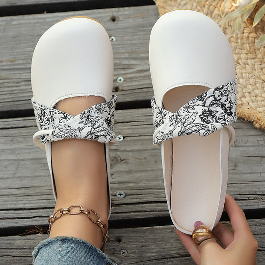 Damen Elegante und bequeme Ballerinas mit dekorativem Knoten und Perlendetail EB