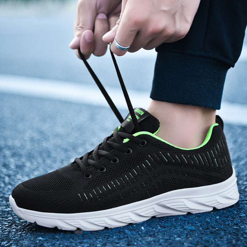 Damen Sportliche Knit Sneakers mit dämpfender Sohle EB