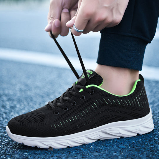 Damen Sportliche Knit Sneakers mit dämpfender Sohle EB