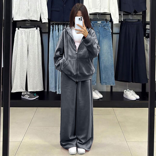 Damen bequemer und stylischer Kapuzenset EB