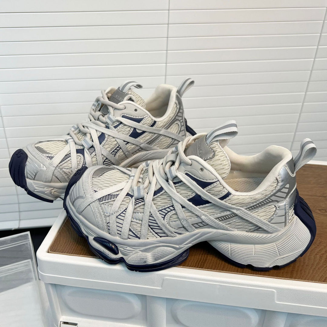 Damen Sportliche Lauf-Sneaker mit atmungsaktiver Mesh-Oberfläche und innovativem Dämpfungssystem EB