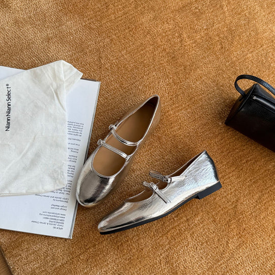 Damen Elegante Mary Jane Schuhe mit modischem Riemchen und komfortabler Innensohle EB
