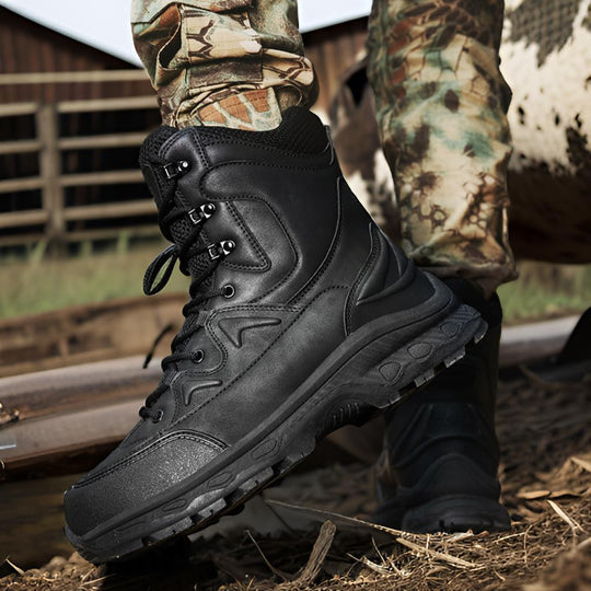 Herren Einsatz- und Tactical Boots mit hohem Knöchelschutz und rutschfester Sohle EB