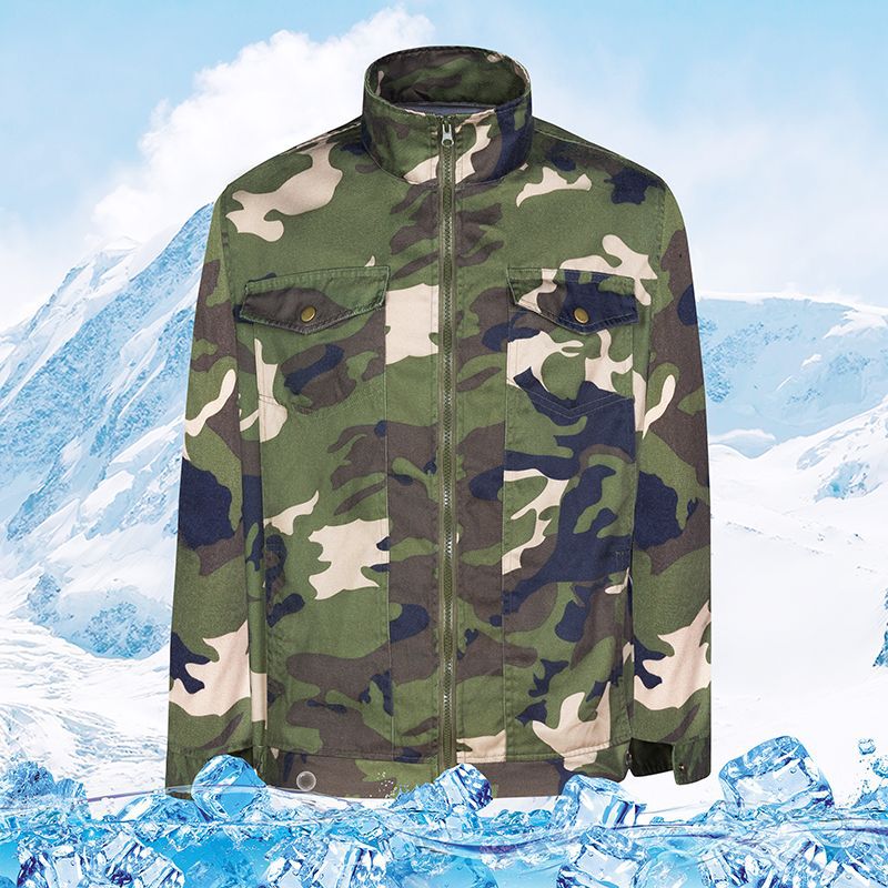 Herren Camouflage Utility-Jacke R&B