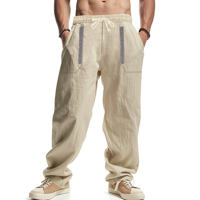 Herren lässige Cargo-Hose mit verstellbarem Bund und praktischen Seitentaschen EB