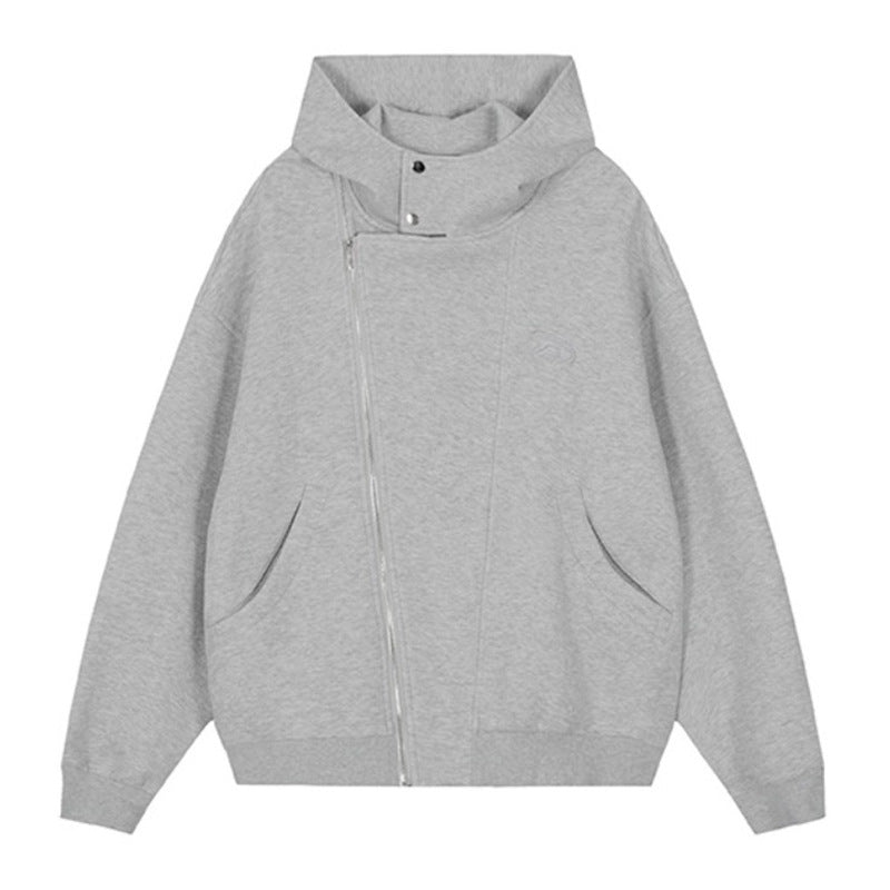 Damen Kapuzenpullover mit asymmetrischem Reißverschluss und komfortabler Passform EB