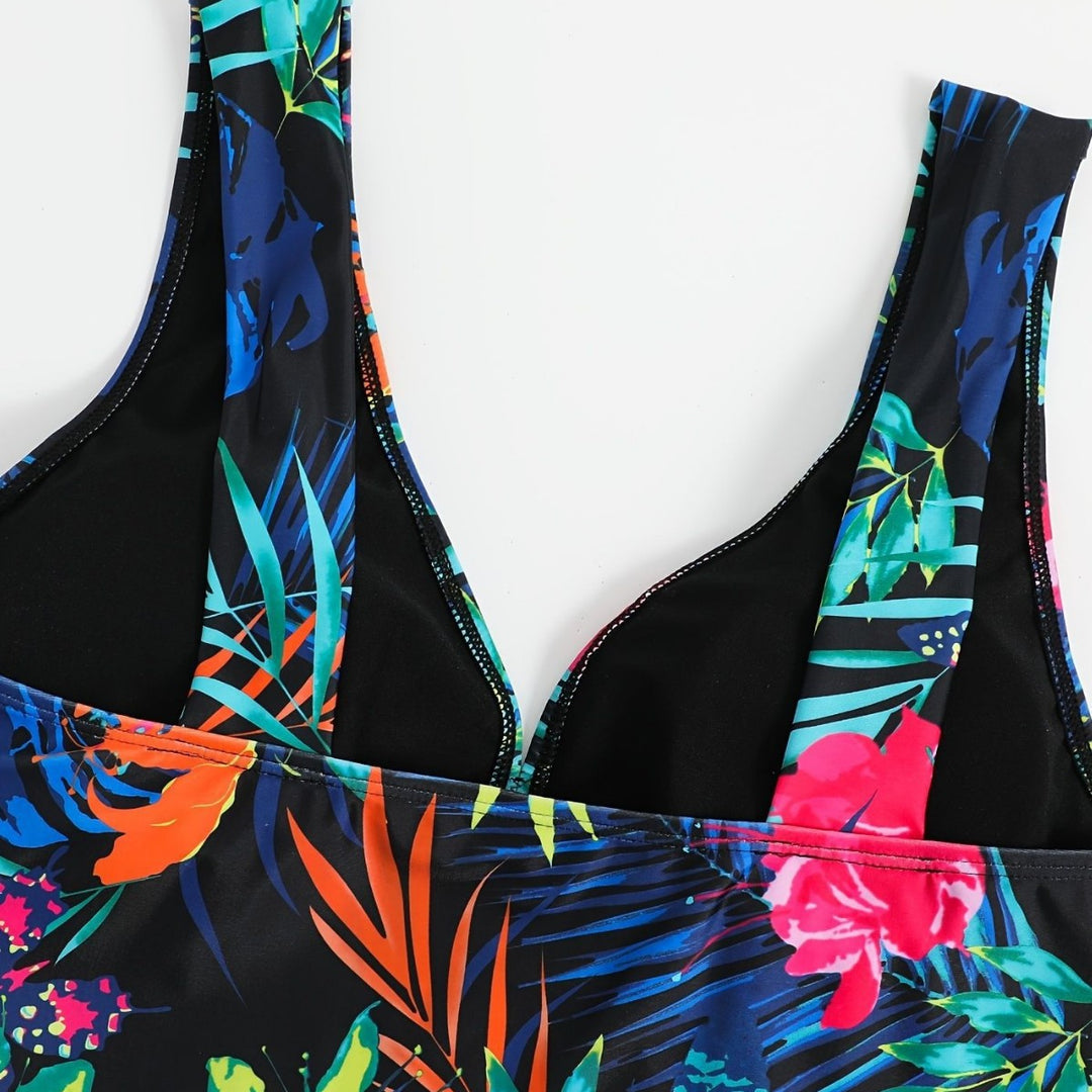 Damen Schwimmanzug mit elegantem Wickeldesign EB