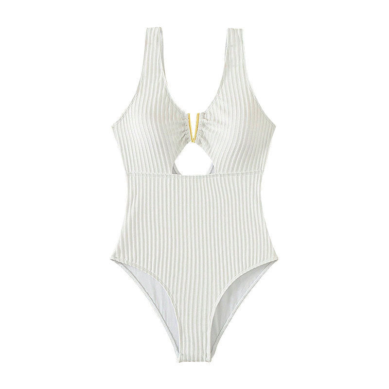 Damen Einteiliger Badeanzug mit raffiniertem Cut-Out und sportlichem Design EB