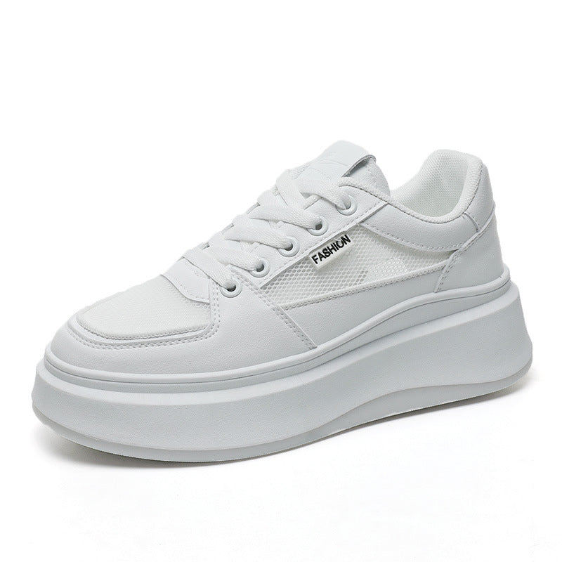 Damen Platform-Sneaker mit atmungsaktiver Mesh-Oberfläche und modischer Sohle EB