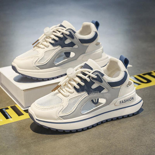 Damen Sportliche Sneakers mit luftiger Mesh-Oberfläche und dämpfender Sohle EB