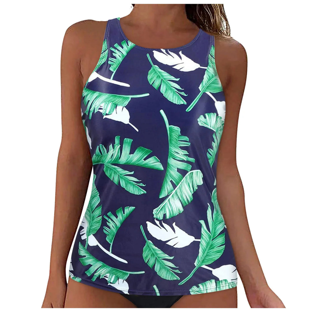 Damen Sportliches Tankini-Oberteil mit modischem Rückenausschnitt EB