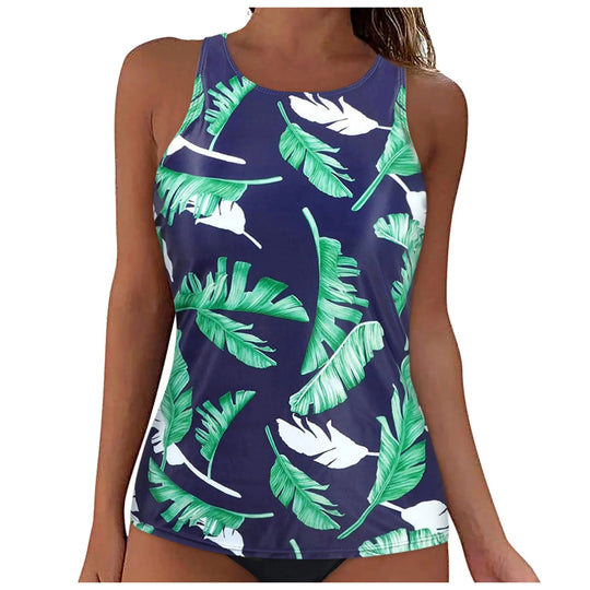 Damen Sportliches Tankini-Oberteil mit modischem Rückenausschnitt EB